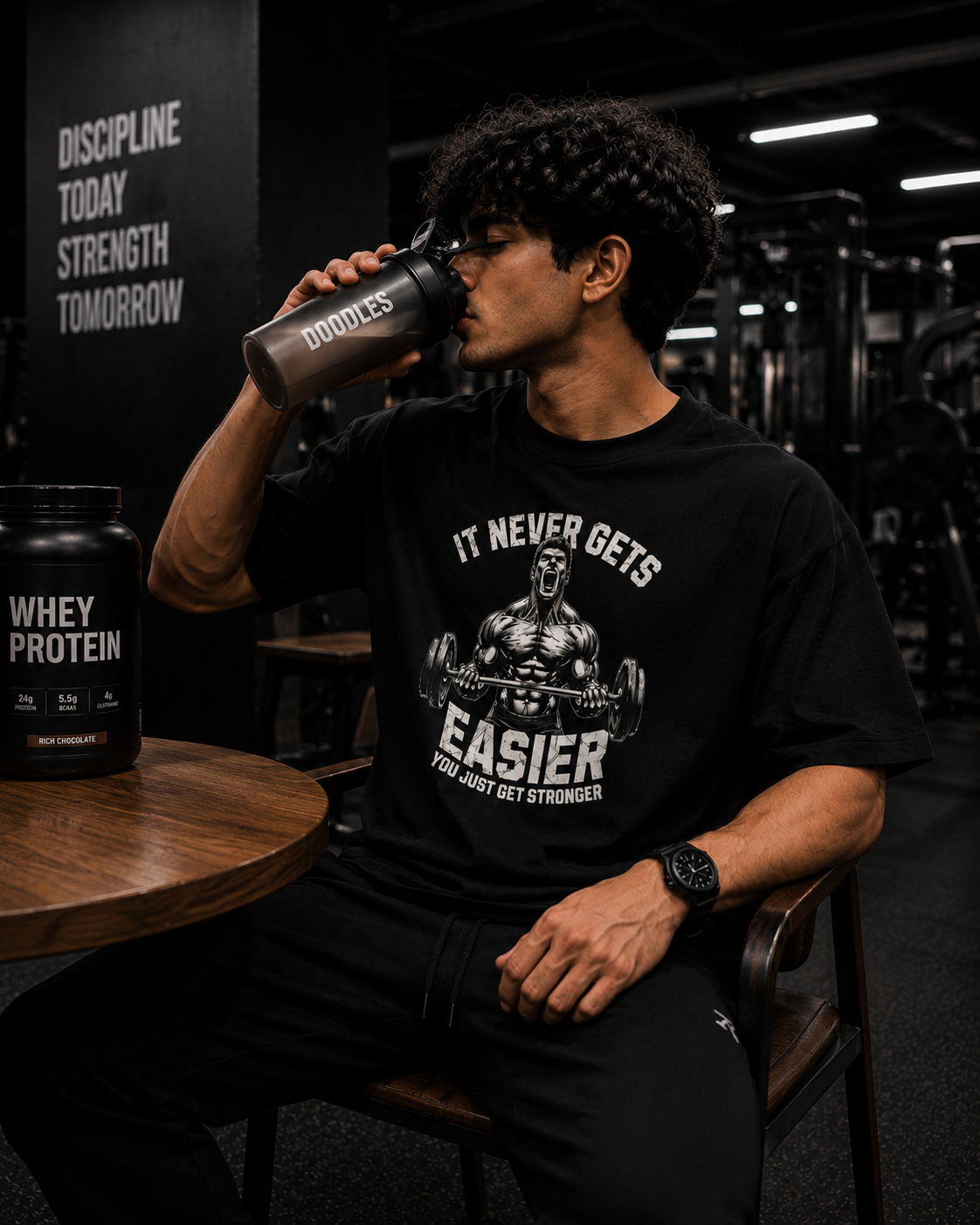NO EASY DAYS™ Oversized Gym Tee