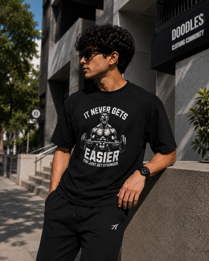NO EASY DAYS™ Oversized Gym Tee