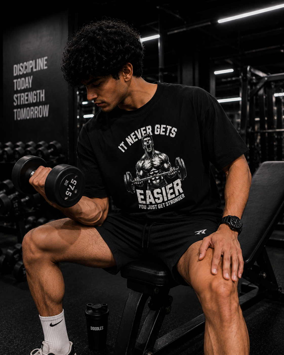 NO EASY DAYS™ Oversized Gym Tee