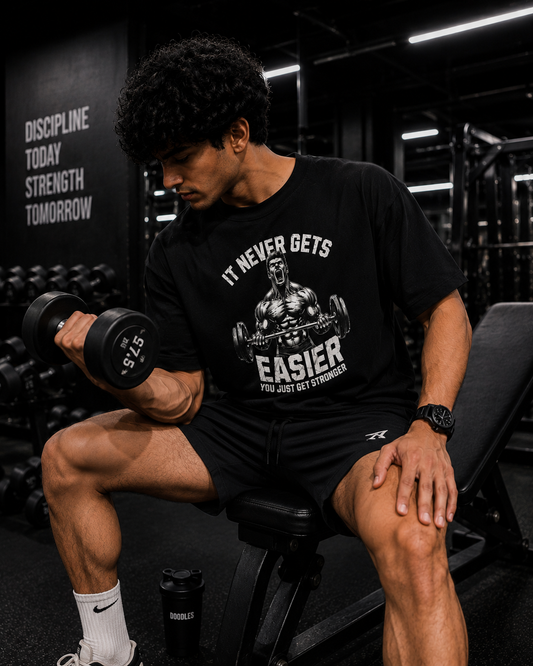 NO EASY DAYS™ Oversized Gym Tee
